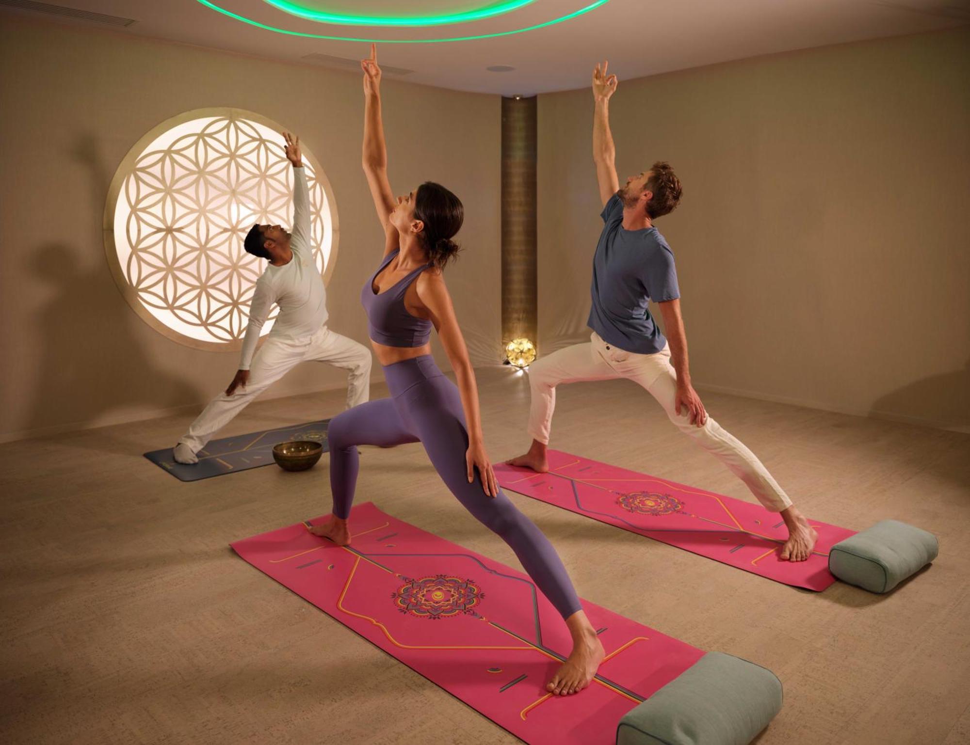 Casa Timis - Wellness & Spa Resort Chitorani Екстериор снимка A yoga class at the Bvlgari Spa