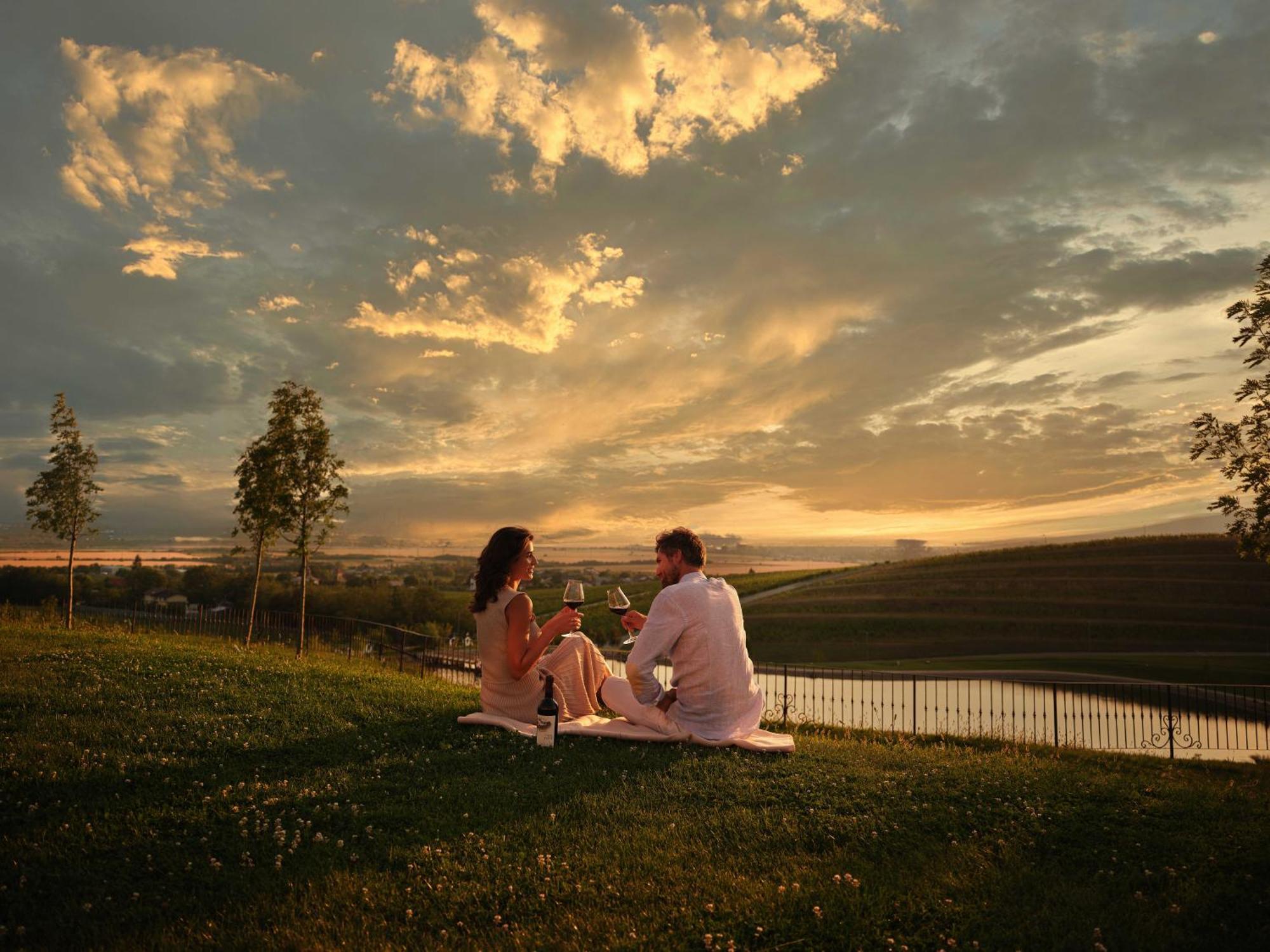 Casa Timis - Wellness & Spa Resort Chitorani Екстериор снимка Sunset at the River of Ponds